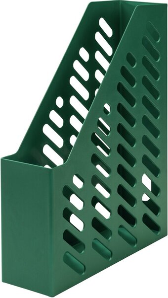 Stehsammler Klassik Karma, DIN A4+, öko-grün, Fassungsvermögen: 70 mm, Recyclingmaterial, Griffloch