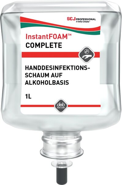 Schaum-Handdesinfektion Deb Instant FOAM Complete, zur Verwendung ohne Wasser, Kartusche, 1 Liter