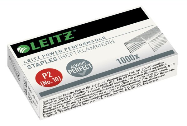 Heftklammern P2 No.10, Kapazität 10 Blatt, 1000 Stück