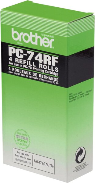 Thermotransferrolle PC-74RF, 4 Stück, Seitenleistung 4 x 144 Seiten