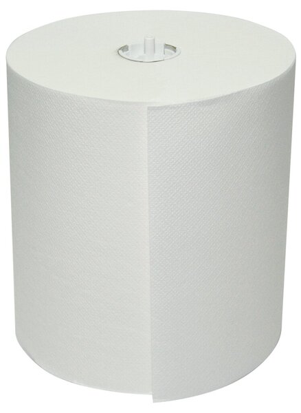 Handtuchrolle, 2-lagig, hochweiß, 20,3 cm x 140 m, 100% Zellstoff, für Spender 2340037, 6 Rollen