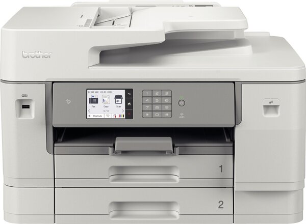 Tinten-Multifunktionsgerät DIN A3, MFC-J6955DW, 4-in-1, Drucker, Kopierer, Scanner, Fax Vollduplex-Funktion bis A3, LAN, WLAN, USB2.0 Hi-Speed