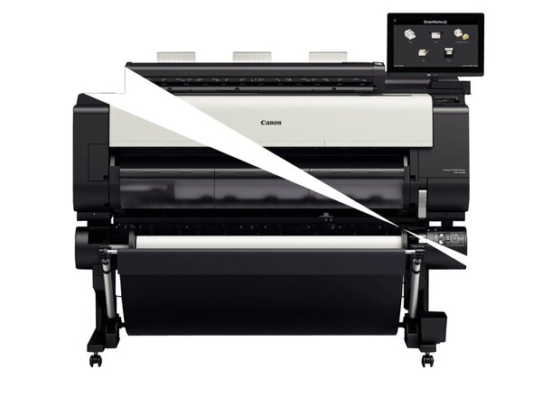 Großformatdrucker imagePrograf TX-4100 MFP Z36, DIN A0, 111,8 cm, Randlos Druck (nur Rolle), 5 Tinten (je 1x MBK,BK,C,M,Y), Druckgeschwindigkeit: A0 - 1:04 Min., 2400 x 1200 dpi, 32 GB Speicher, Druckersprache: HP-GL/2, HP RTL, PDF, JPEG, USB 3.0, LAN, WL