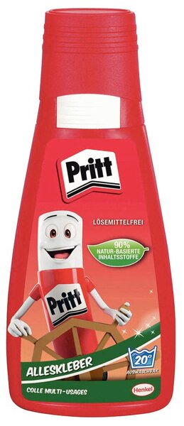 Alleskleber Mr Pritt, 50g Flasche, ohne Lösungsmittel, auswaschbar, Punkt-,Strich- und Flächenkleben