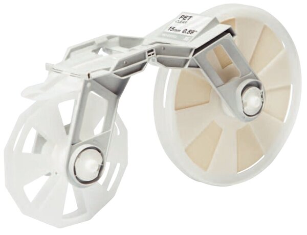 Schriftbandkassette, MC-ET1CL, 15 mm breit / 300 m lang, Plastikband, transparent, für Tape Creator TP-M5000N