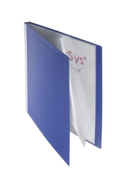 Sichtbuch DIN A4, 10 Hüllen, Rückenschildtasche, Rücken 12 mm, 310 x 240 x 12 mm, blau