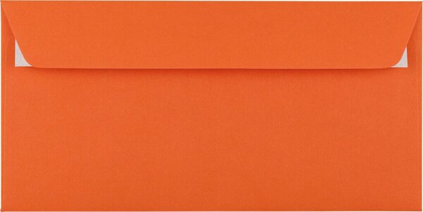 Briefumschlag DIN C5/6, ohne Fenster, haftklebend, orange, 100g/qm, 229 x 114 mm, 250 Stück