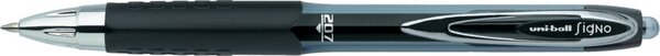 Gelroller uni-ball® SIGNO 207, Strichstärke 0,4 mm, Schreibfarbe schwarz, Schaftfarbe transluzent anthrazit