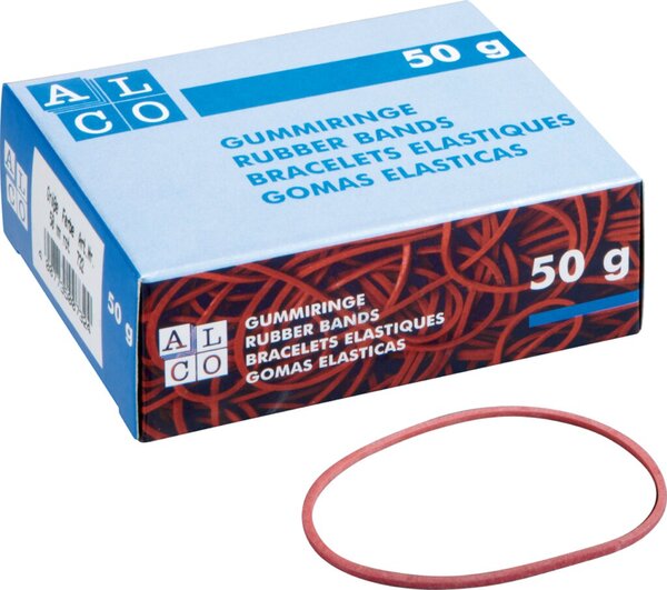 Gummiringe, Durchmesser 40 mm, rot, 50 g