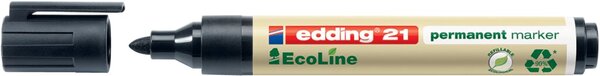 Marker 21, Rundspitze, Stichstärke 1,5 - 3 mm, nachfüllbar mit edding T25, schwarz