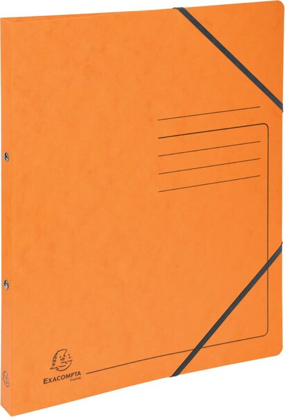 Ringhefter Colorspan mit Gummizug, 2-O-Ringmechanik, Ø 15 mm, 20 mm Rücken, orange