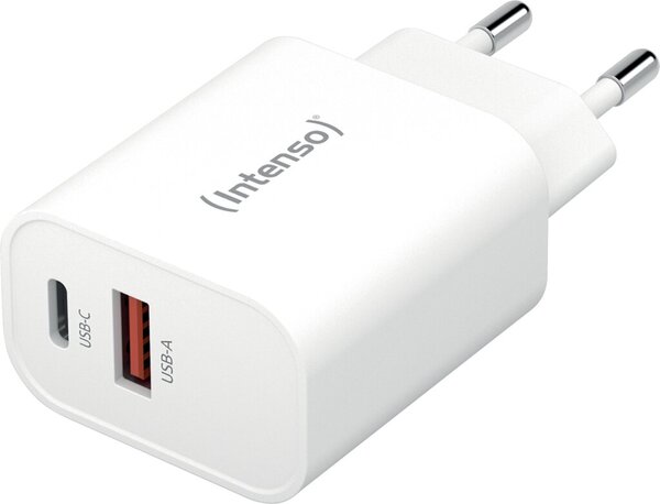 Schnellladegerät W30AC, USB-A / USB-C 30 Watt, 100-240 Volt, 50-60 Hz, USB Power Delivery PPS, PD3.0, QC 4.0, weiß