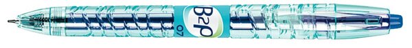 Gelroller B2P, BeGreen, Strichstärke 0,4 mm, Schreibfarbe blau, Schaftfarbe transparentblau, dokumentenecht