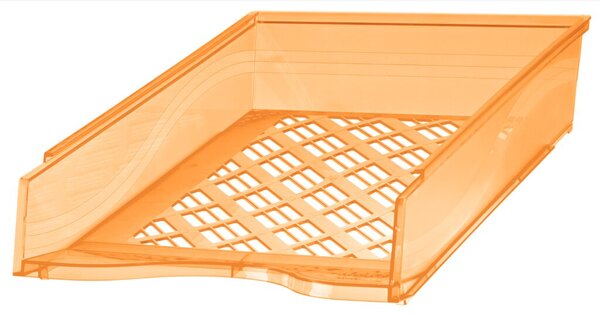 Briefkorb DIN A4/C4, transparent-orange, verbindbar