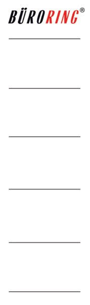Rückenschildetiketten, kurz/breit, 190 x 58 mm, weiß