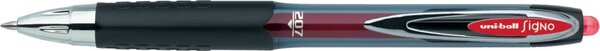 Gelroller uni-ball® SIGNO 207, Strichstärke 0,4 mm, Schreibfarbe rot, Schaftfarbe transluzent anthrazit