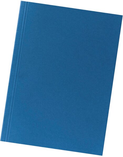Aktendeckel, 250g/qm Manila-RC-Karton, 100% Recycling mit blauer Engel, genutet, für DIN A4, blau