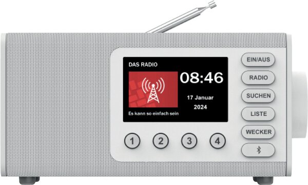 Digitalradio DR1001BT, Bluetooth RX, weiß