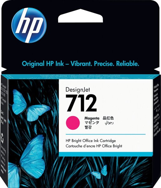 Tintenpatrone 712, für HP Drucker, 29 ml, magenta