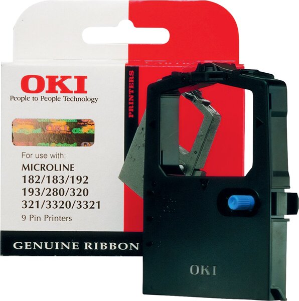 Farbband 09002303, für OKI Nadeldrucker, Nylon, schwarz
