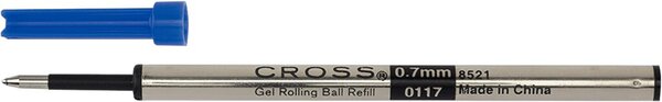 Cross-Rollerballmine Gel, Strichstärke: 0,7 mm, dokumentenecht, lichtbeständig, blau