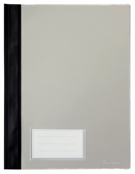 Schnellhefter, DIN A4, Einsteckfach, transparenter Deckel, PVC-Folie, 230 x 315 mm, schwarz