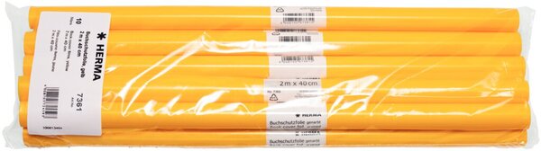 Schutzfolie 2 m x 40 cm gelb, Packung à 10 Rollen