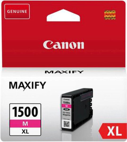 Tintenpatrone PGI-1500XLM, für Canon Drucker, ca. 900 Seiten, magenta