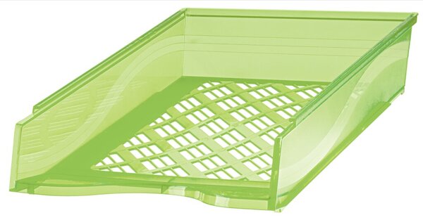Briefkorb DIN A4/C4, transparent-grün, verbindbar