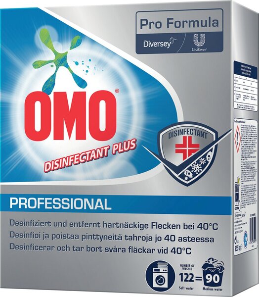 Waschmittel OMO Professional, für 90 Waschladungen, 8,55kg