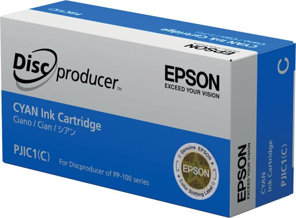 Tintenpatrone cyan, Inhalt: 31,5 ml, für Discproducer PP-100, PP-100AP, PP-100N, PP-100N Security, PP-50
