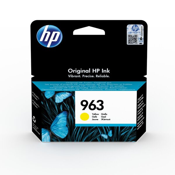 Tintenpatrone 963, für HP Drucker, ca. 700 Seiten, gelb