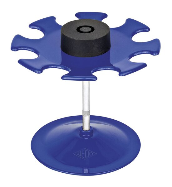 Stempelträger für 8 Stempel, rund, Ø x H 120 x 100 mm, blau