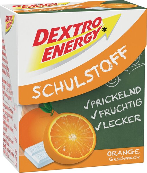 DEXTRO ENERGIE Schulstoff, Orange, Dextrosetäfelchen, 50 g