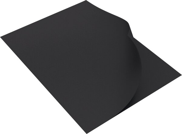 Rückwand, DIN A4, schwarz, ledergenarbt, 250g/qm, Packung à 100 Stück