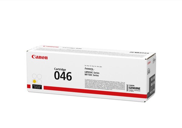 Toner Cartridge 046, für Canon Drucker, ca. 2.300 Seiten, gelb