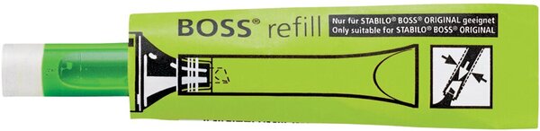 Nachfüllpatrone für Textmarker Stabilo Boss, grün
