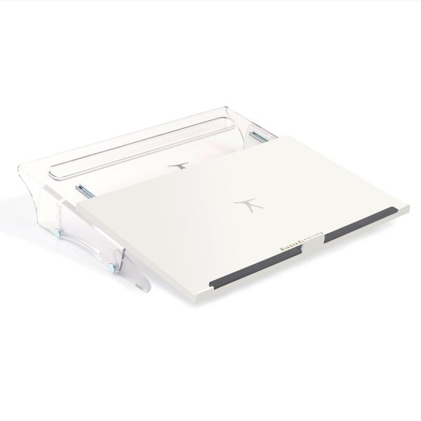Flexdesk 630N Dokumentenhalter, höhenverstellbar, acryl/weiß