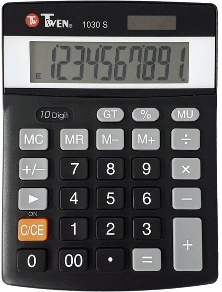 Tischrechner 1030S, 10-stellig, schwarz, Prozent-, Korrekturtaste, Automatic Power off