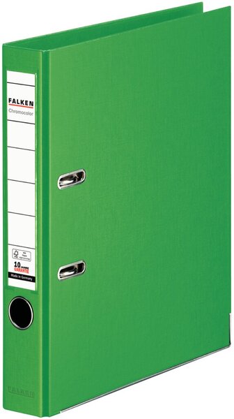 Ordner Chromocolor, DIN A4, PP, 50 mm, schmal, auswechselbares Rückenschild, hellgrün