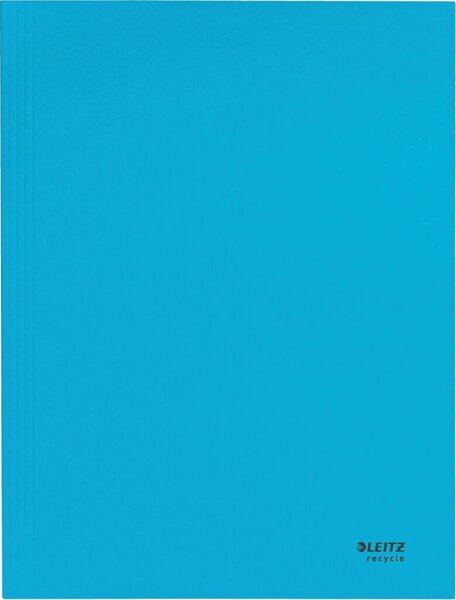 Jurismappe Recycle, DIN A4, 3 Klappen, Karton 430g/qm, blau