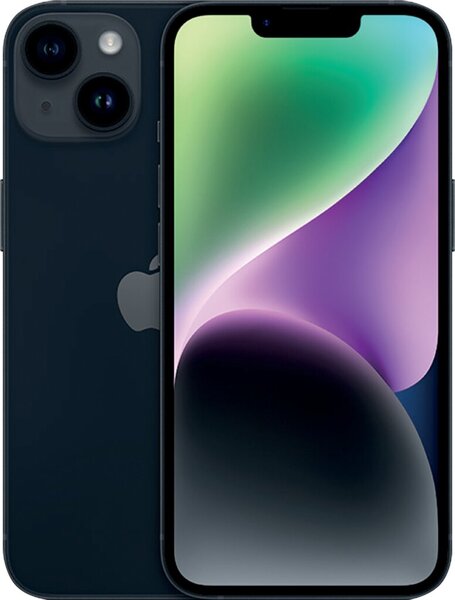 iPhone 14, 128 GB, mitternacht, 5G, 6,1" Super Retina XDR Display, Kamera mit Action Modus