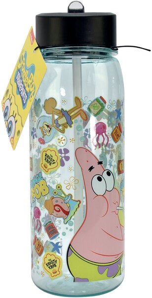 Stahltrinkflasche SpongeBob, Motiv Patrick und Sponge Bob, 700 ml