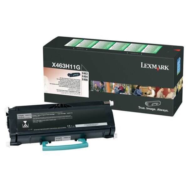 Rückgabe-Druckkassette 0X463H11G, für Lexmark Drucker, ca. 9.000 Seiten, schwarz