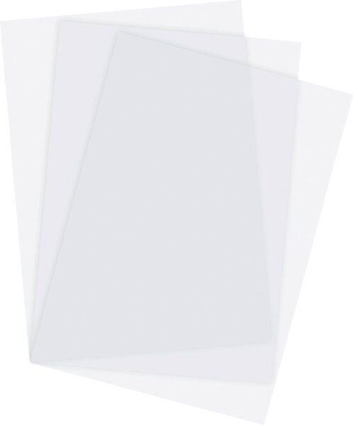 Deckblätter, DIN A4, transparent, matt, Stärke 0,20 mm, 100 Stück
