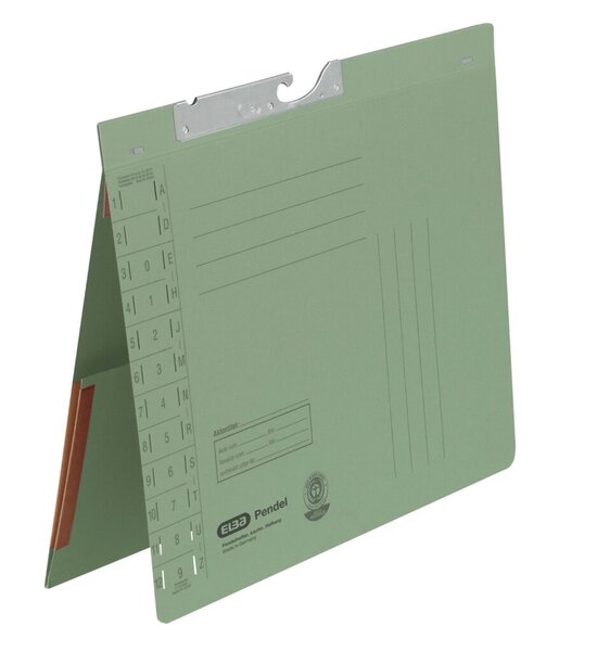 Pendelhefter DIN A4, 320g/qm, Behördenheftung, Dehntasche, grün