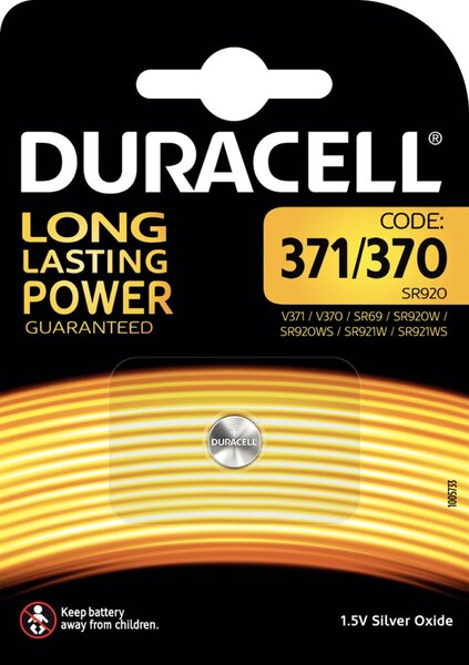 Knopfzelle, Silver Oxide, 370/371, SR69, 1.5V ,Watch, 1er Blister