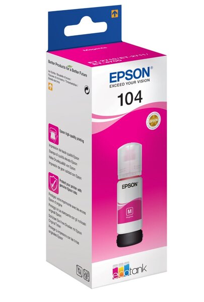 Tintenbehälter Ecotank 104, für Epson Drucker, ca. 7.500 Seiten, magenta