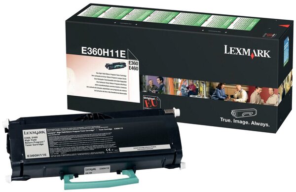 Rückgabe-Druckkassette 0E360H11E, für Lexmark Drucker, ca. 9.000 Seiten, schwarz