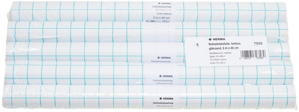 Schutzfolie 5 m x 40 cm, selbstklebend, Packung à 5 Rollen